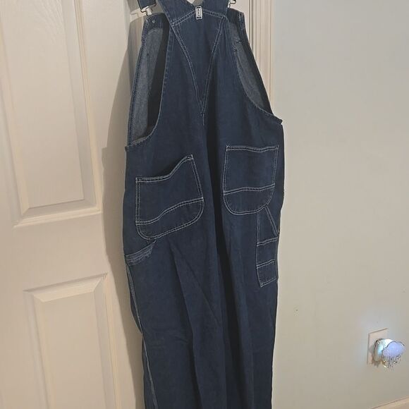 Vintage old key Blue Denim Overalls - Picture 7 of 10